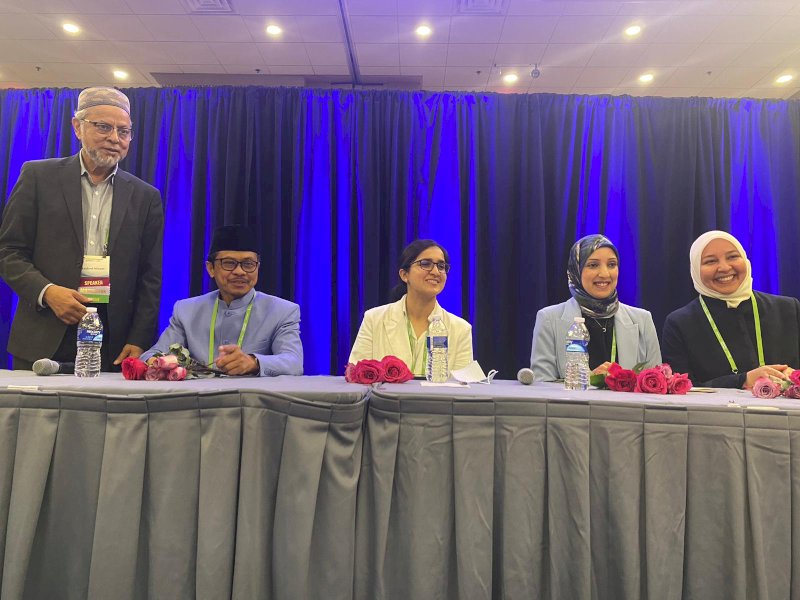 ISNA (Islamic Society of North America) &ldquo;Masyarakat Islam Amerika Utara&rdquo; dalam pertemuan tahunan (Annual Convention) di Chicago, Amerika Serikat, 2 September 2023.