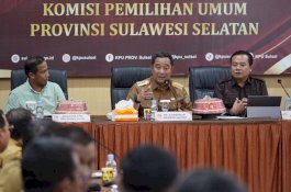 Di Hadapan Komisioner KPU se Sulsel, Pj Gubernur Bahtiar Tegaskan Komitmen Sukseskan Pemilu dan Pilkada