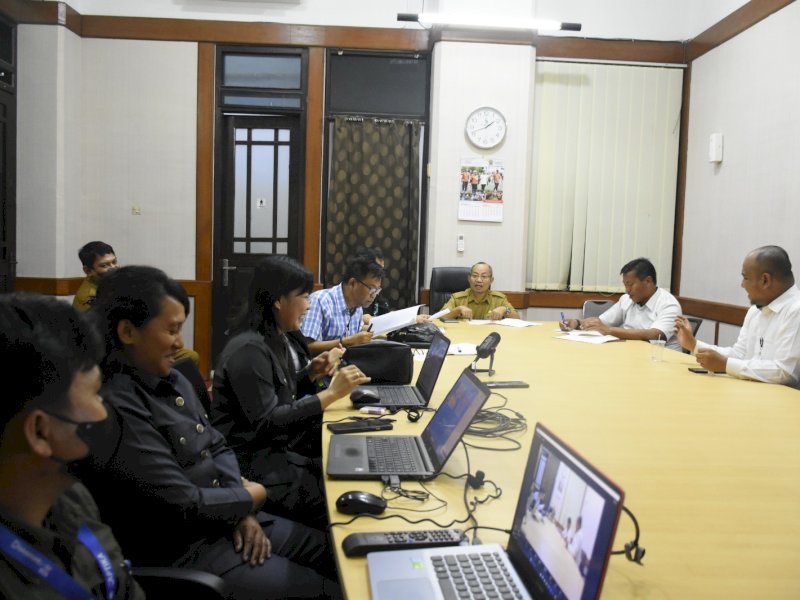 Rapat Tim Seleksi (Timsel) anggota Komisi Informasi (KI) Provinsi Sulsel untuk periode 2023-2027. @Jejakfakta/dok. Humas Pemprov Sulsel