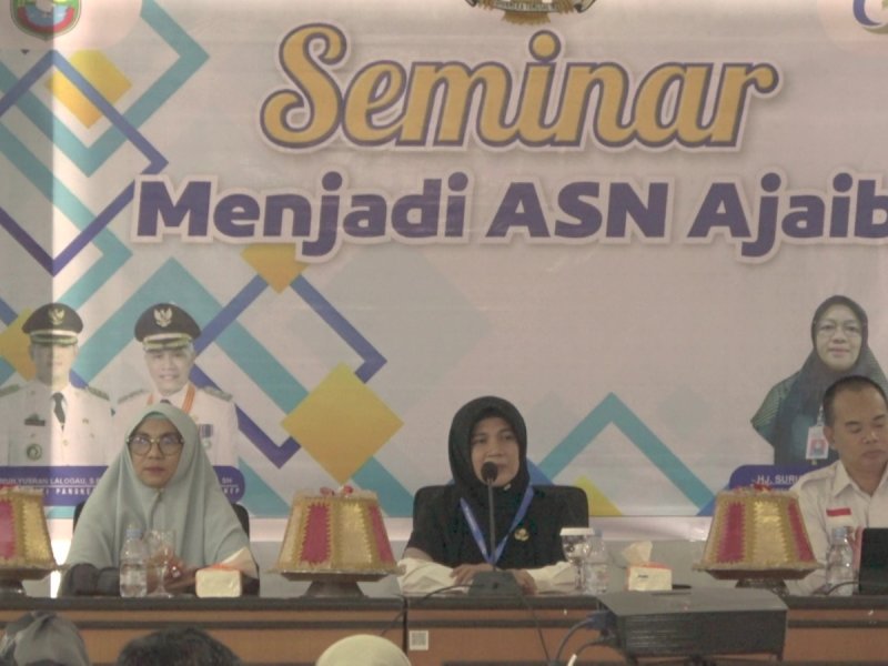 BKPSDM Pangkep melaksanakan seminar dengan tema menjadi ASN Ajaib di ruang rapat lantai 3 kantor Setda Pangkep, Rabu (13/09/2023).&nbsp;@Jejakfakta/dok. Humas Pemkab Pangkep