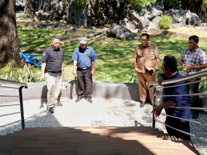 UPT Sentra Terpadu Inten Soeweno (STIS) Bogor, melakukan penyiapan sarana di lokasi ASEAN High Level Forum (AHLF) on Disability-Inclusive Development and Partnership beyond 2025 di Taman Purbakala Leang-leang Geopark Maros-Pangkep, Provinsi Sulawesi Selatan. @Jejakfakta/dok. Kemensos