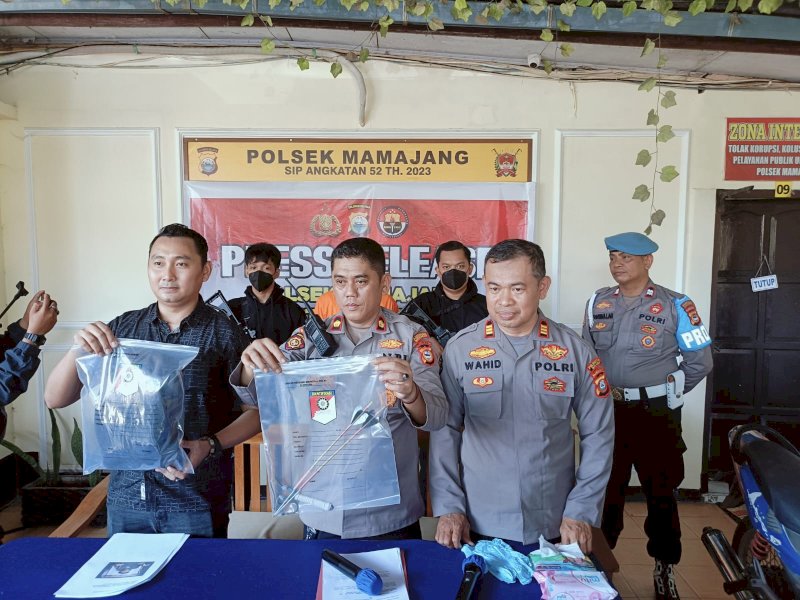 Kepolisian Sektor (Polsek) Mamajang, berhasil menangkap satu pemuda pelaku penganiayaan berinisial IM (20), Selasa (10/10/2023). @Jejakfakta/Samsir