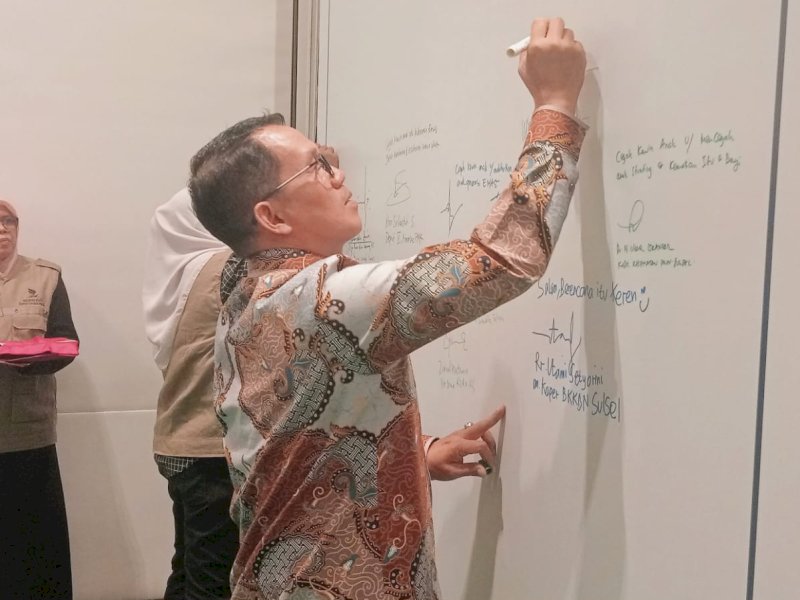 Penandatanganan petisi cegah kawin anak dilakukan untuk mewujudkan generasi berkualitas. @Jejakfakta/dok. Kemenag Sulsel