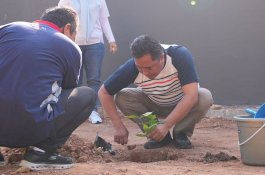 Manfaatkan Lahan Kosong, Pj Gubernur Bahtiar Tanam Pohon Rempah dan Obat di Halaman Kantor