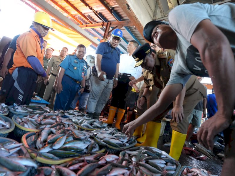 Tempat Pelelangan Ikan (TPI) Paotere. Salah satu pusat jual beli hasil perikanan laut di Kota Makassar. @Jejakfakta/dok. Ist.