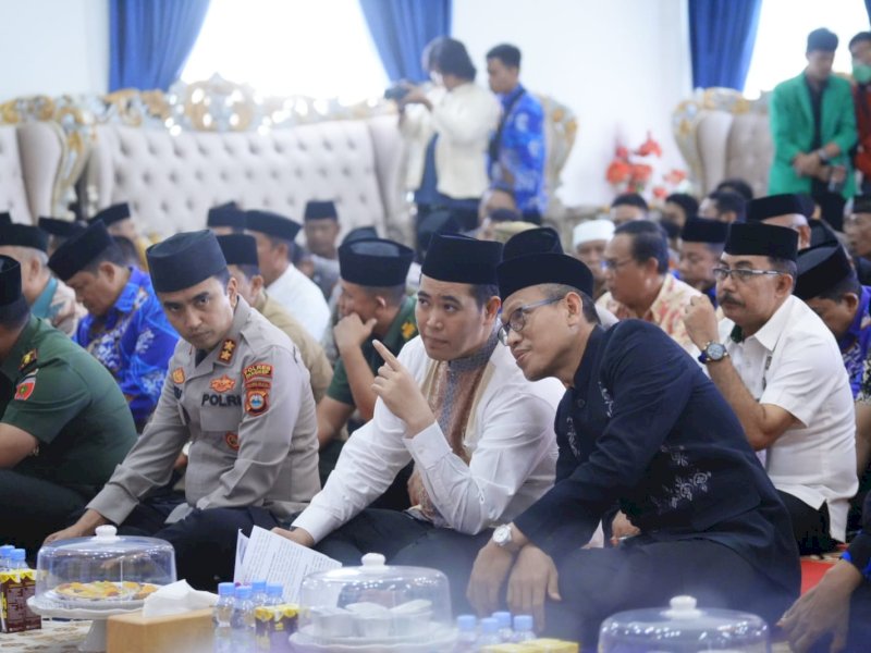 Pemerintah kabupaten Pangkep, peringati Maulid nabi besar Muhammad SAW, di aula rumah jabatan bupati Pangkep, Kamis (12/10/2023). @Jejakfakta/dok. Humas Pemkab Pangkep