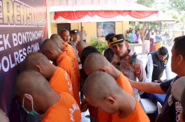 Marak Pencurian dengan Kekerasan di Bontonompo Gowa, Polisi Amankan 11 Pelaku