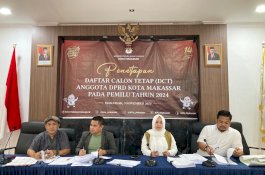 KPU Makassar Tetapkan DCT Pileg 749 Orang dari 17 Partai, Ini Daftarnya