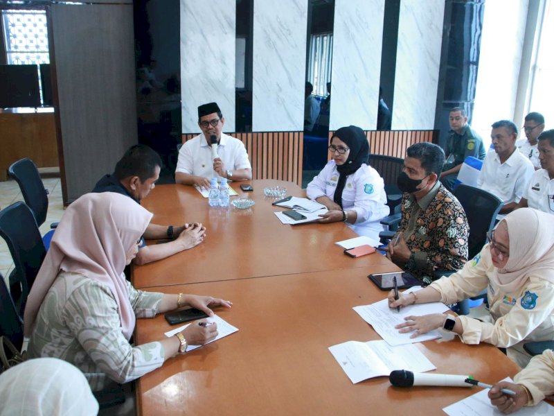 Rapat koordinasi antar OPD yang dipimpin Andi Edy Manaf, Wakil Bupati Bulukumba, di Kantor Bupati, Rabu (8/11/2023). @Jejakfakta/dok. Humas Pemkab Bulukumba