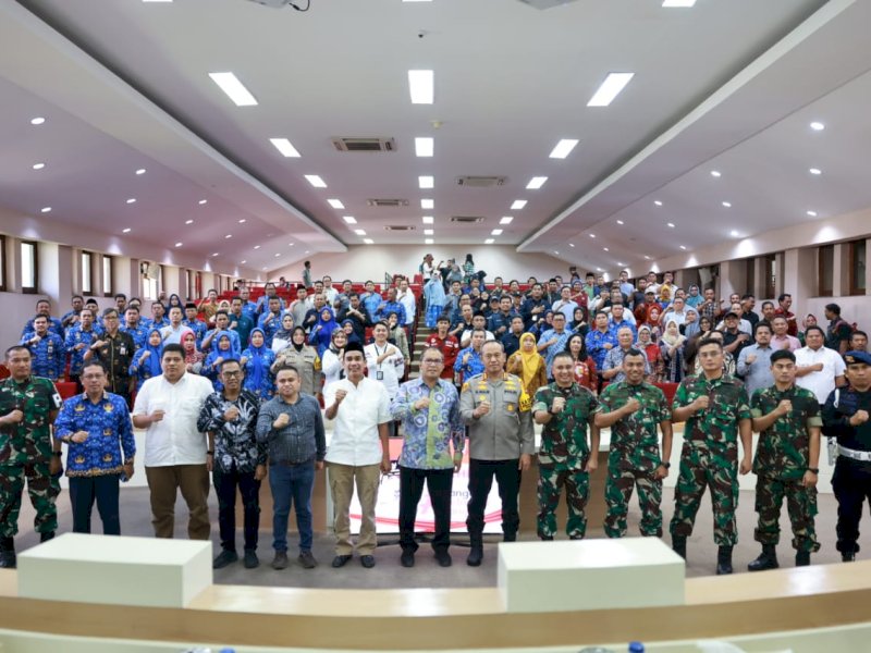 Pemerintah Kota Makassar bakal menggelar Deklarasi Netralitas ASN dalam menghadapi Pemilu dan Pilkada 2024. @Jejakfakta/dok. Humas Pemkot Makassar