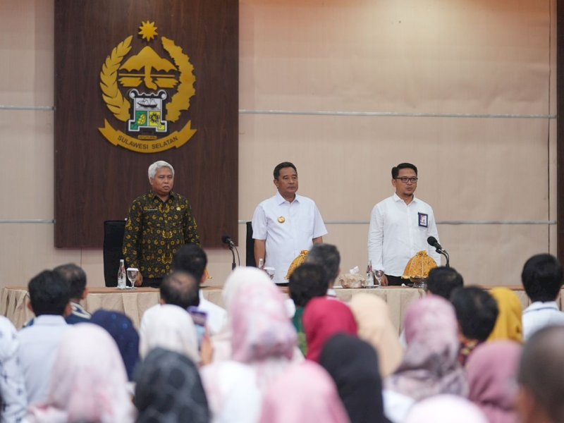 Rapat bersama Komisi Pemberantasan Korupsi (KPK) dalam rangka Rapat Koordinasi Pengelolaan Barang Milik Daerah, Tata Kelola Aset Melalui Pensertipikatan Aset dan Penyelesaian P3D di Makassar, Rabu (15/11/2023).&nbsp;@Jejakfakta/dok. Humas Pemprov Sulsel