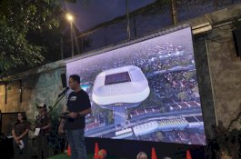 Anies Baswedan Tunjukkan Desain dan Tandatangani Kontrak Politik Bangun Mattoanging Internasional Stadium&nbsp;