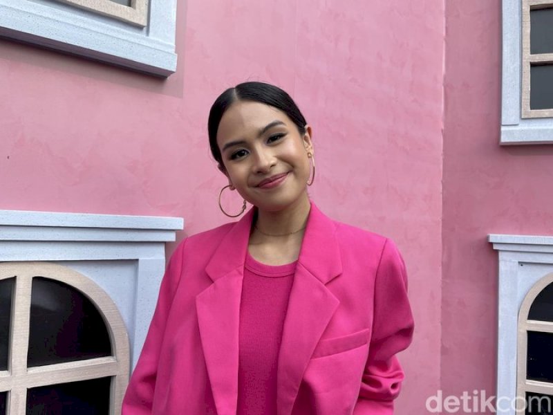 Maudy Ayunda saat ditemui usai jumpa pers Lazada Fest 2023. Foto: Pingkan Anggarini/ detikHOT

