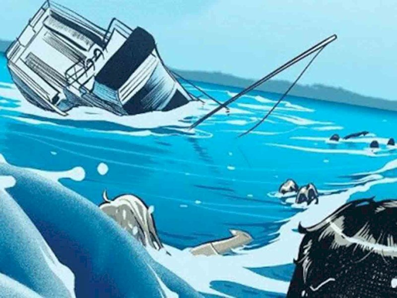 Ilustrasi kapal tenggelam.--malukuterkini.com