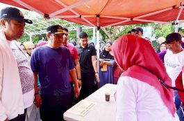 Pemprov Sulsel Gelar Pasar Murah di Alun-alun Bank Sulselbar Maros