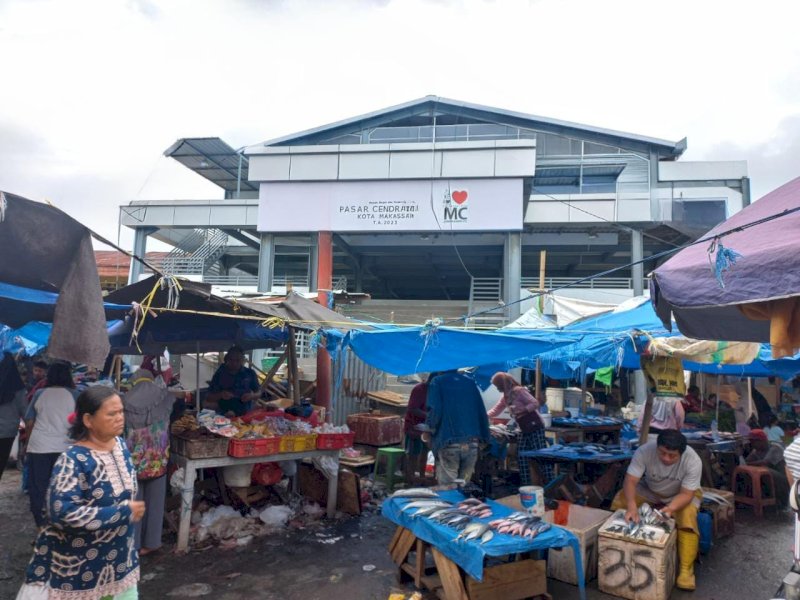 Bangunan baru Pasar Cendrawasih (Pamos) Makassar. @Jejakfakta/dok. Humas Pemkot Makassar 