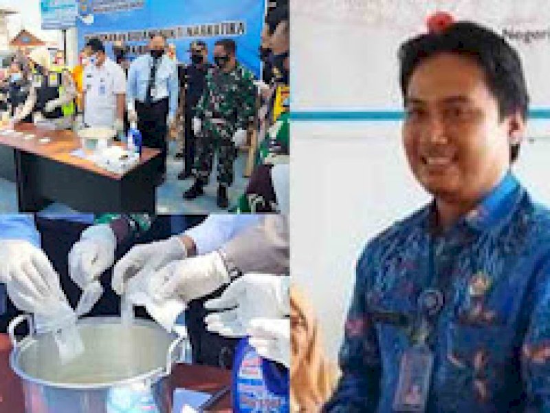 Sultan Sulaeman (kanan), Penyuluh Narkoba Ahli Muda BNN Kab. Polewali Mandar.