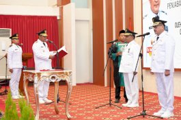 Lantik Pj Bupati Jeneponto dan Sidrap, Bahtiar Baharuddin Harap Falsafah Bugis Makassar Jadi Pegangan Pengelolaan Daerah