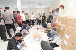 Logistik Pemilu di Pangkep Sudah Siap Dikirim Hingga ke Pulau Terluar