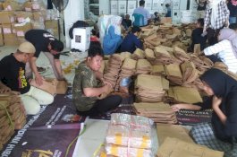 KPU Gowa Terima 74.655 Lembar Sampul Surat Suara Pemilu 2024