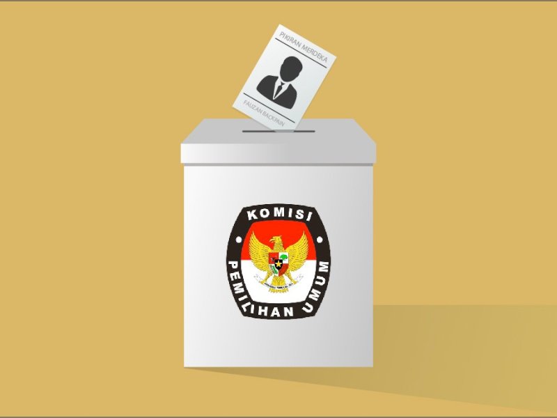 Ilustrasi TPS pemilu 2024.