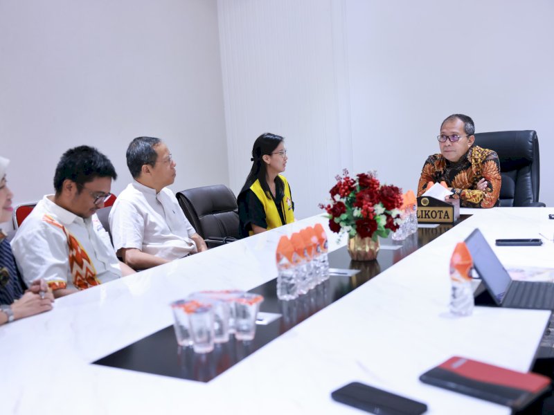Wali Kota Makassar Moh Ramdhan Pomanto menerima audiensi Persatuan Umat Buddha Indonesia (Permabudhi) Makassar di Balai Kota, Kamis, (25/01/2024). @Jejakfakta/dok. Humas Pemkot Makassar