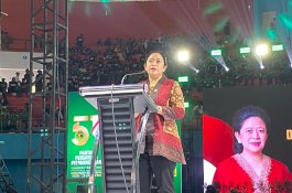 Hadiri Harlah PPP ke 51 di Makassar, Puan Ingatkan Anak Muda Pentingnya Etika