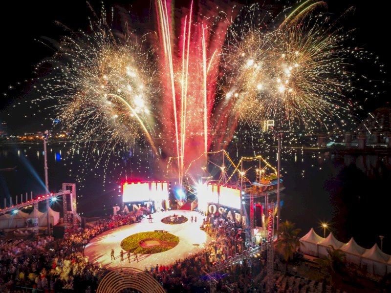 Makassar International Eight Festival and Forum, atau F8 Makassar, terpilih kembali untuk masuk dalam Kalender Top 10 Karisma Event Nusantara (KEN) 2024.&nbsp;@Jejakfakta/dok. Ist.