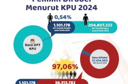 97,06 Persen Difabel Belum Terdaftar di DPT sebagai Pemilih Difabel di Pemiu 2024