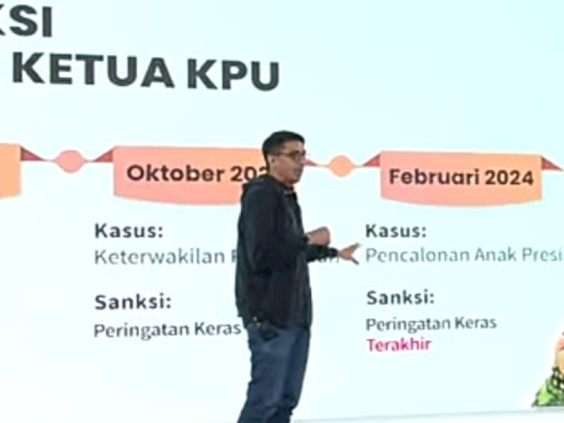 Ahli hukum tata negara yakni Zainal Arifin Mochtar dalam film dokumenter Dirty Vote. @Jejakfakta/dok. Tangkapan Layar Film Dirty Vote