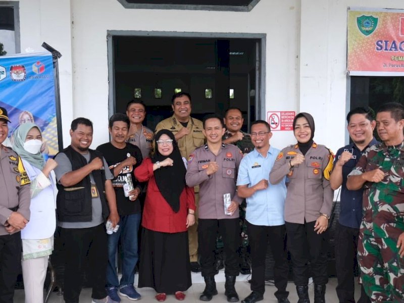 Pemerintah Kabupaten Maros sediakan Satgas Kesehatan Pemilu di 18 posko kesehatan petuga pemilu.  @Jejakfakta/dok Diskominfo-SP Maros