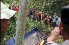 Mobil Pick Up di Gowa Terjun ke Jurang, Satu Korban Meninggal Dunia 