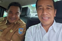 Pj Gubernur Bahtiar Semobil dengan Presiden Jokowi, Laporkan Perkembangan Sulsel