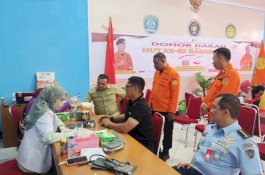 Mengisi Kemeriahan HUT, Basarnas Makassar Gelar Donor Darah