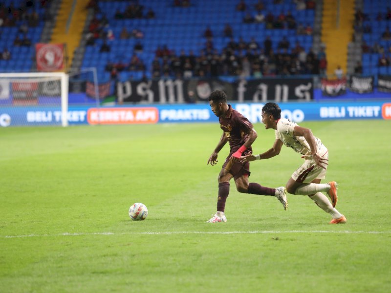 PSM Makassar harus puas berbagi satu poin usai ditahan imbang Bali United 0-0 di laga pekan ke-25 Liga 1 2023-2024, di Stadion Batakan, Kota Balikpapan, Kalimantan Timur, Sabtu (24/2/2024) malam. @Jejakfakta/dok. Media PSM Makassar