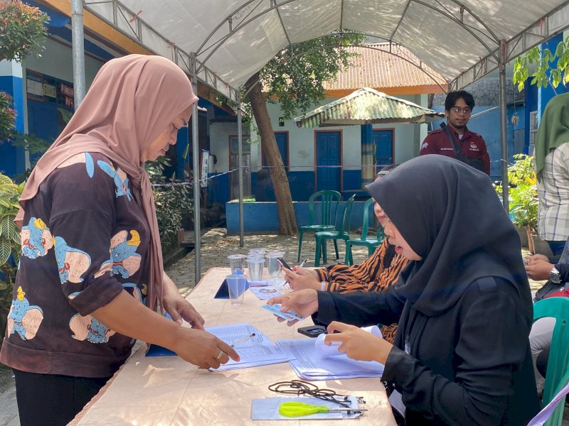 Ilustrasi proses Pemugutan Suara Ulang (PSU) di sejumah TPS di Minasa Upa, Kota Makassar, Sulawesi Selatan. @Jejakfakta/Atri