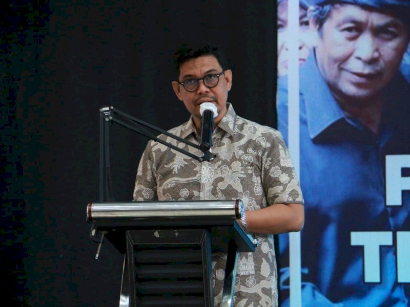 Wakil Bupati Bulukumba Andi Edy Manaf membuka Sosialisasi Peraturan Presiden Nomor 28 Tahun 2023 tentang Perencanaan Terpadu Percepatan Pengelolaan Perhutanan Sosial di Hotel Agri Bulukumba, Kamis (29/2/2024). @Jejakfakta/dok. Humas Pemkab Bulukumba