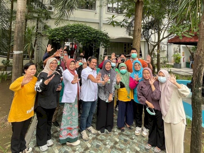 Pertemuan rutin Yamali TB Sulsel kerjasama RSUD Kota Makassar untuk mendukung pasien TB RO, di RSUD Kota Makassar, Jumat (1/3/2024). @Jejakfakta/dok. Ist.