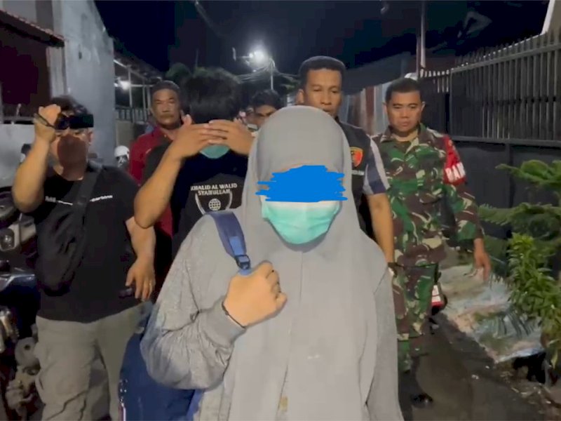 Sepasang kekasih di Kota Makassar yang nekat melakukan tindakan aborsi ditetapkan tersangka oleh polisi. @Jejakfakta/Samsir 