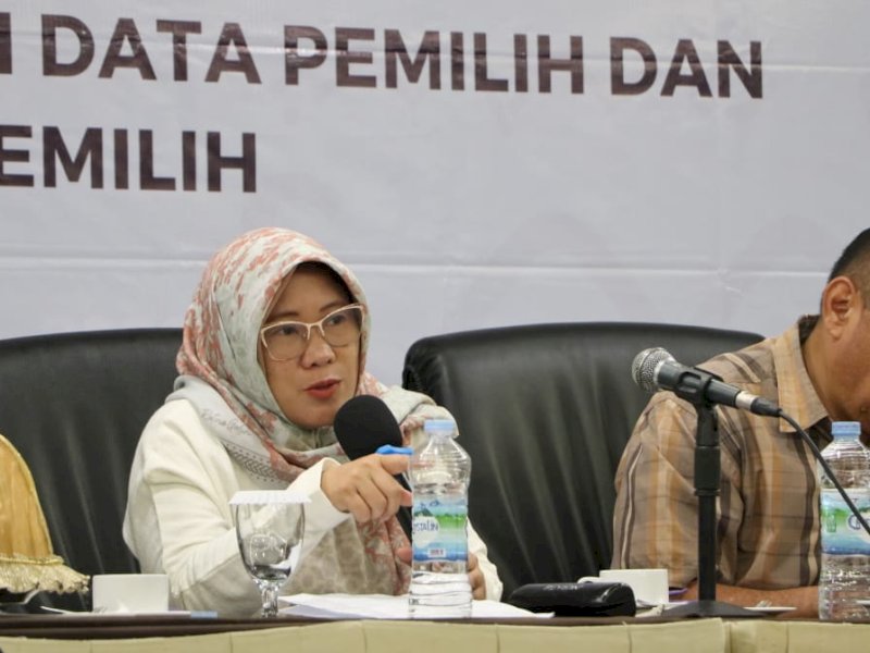 Ketua Bawaslu Sulsel, Mardiana Rusli. @Jejakfakta/Atri