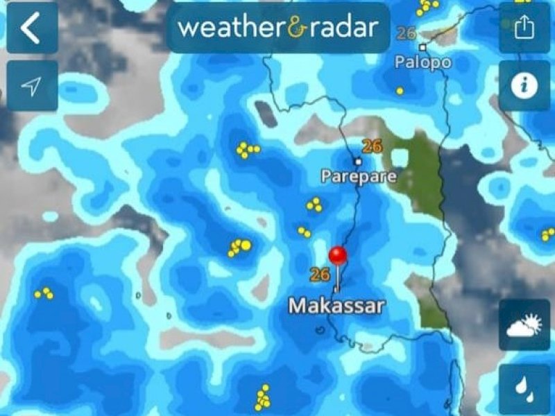 SIAGA BANJIR. Warga Makassar diimbau siaga banjir hari ini 09.03.2024 terutama pada saat Puncak Pasang mulai jam 17.00 - 21.00 WITA. @Jejakfakta/Tangkapan Layar