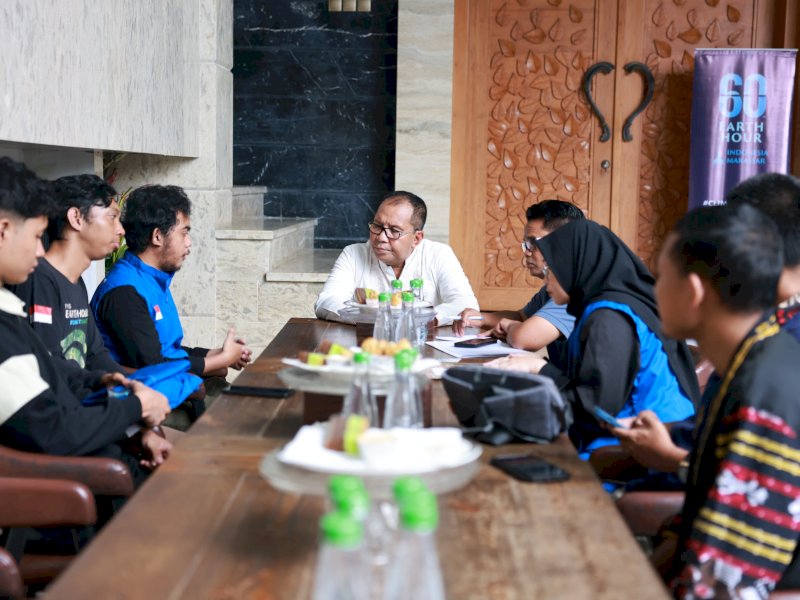 Wali Kota Makassar Moh Ramdhan Pomanto menerima audiensi Gerakan Earth Hour Makassar, Senin, (11/03/2024). @Jejakfakta/dok. Humas Pemkot Makassar