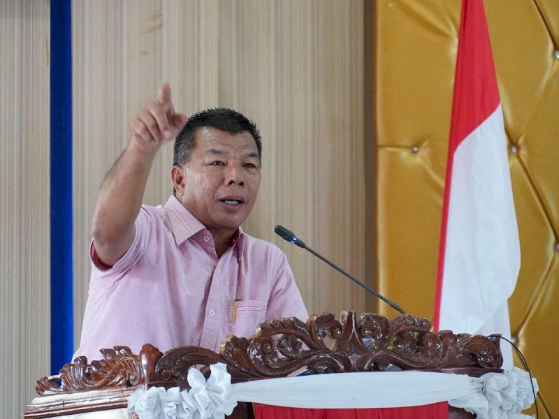 Bupati Bulukumba Andi Muchtar Ali Yusuf membuka Aksi III Konvergensi Penurunan Stunting (Rembuk Stunting) di Ruang Pola Kantor Bupati Bulukumba, Rabu (13/3/2024). @Jejakfakta/dok. Humas Pemkab Bulukumba
