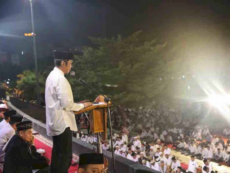  Gerakan Makassar Salat Subuh Berjemaah (GMSSB) yang dilaksanakan Pemerintah Kota Makassar kembali digelar, di Anjungan City Of Makassar, Minggu (24/03/2024). @Jejakfakta/dok. Humas Pemkot Makassar