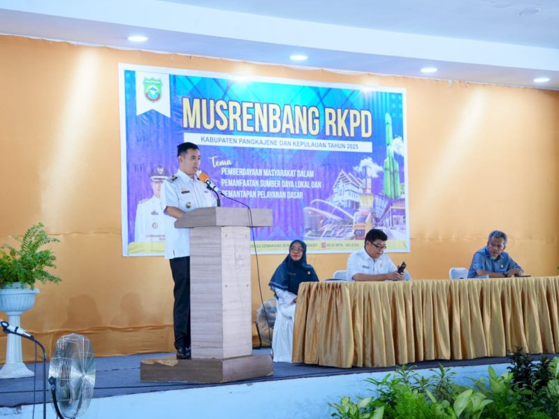 Pemkab Pangkep menggelar Musrenbang RKPD tahun anggaran 2025 yang dihadiri langsung Bupati Pangkep, Muhammad Yusran Lalogau (MYL) di gedung Dewakkang, Rabu (28/3/2024). @Jejakfakta/dok. Humas Pemkab Pangkep