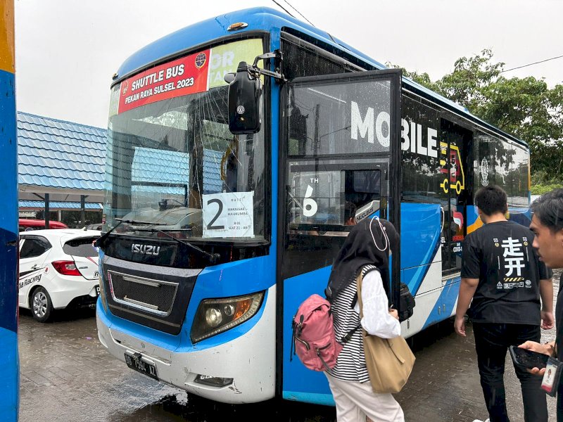 40 warga Bulukumba yang menjadi penumpang mudik gratis tiba di Terminal Induk Bulukumba, Sabtu (6/4/2024). @Jejakfakta/dok. Humas Pemprov Sulsel