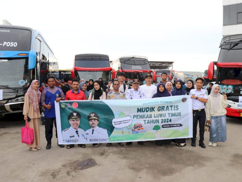 Pemkab Luwu Timur kembali akan menggelar Mudik Gratis (Balik dari Kabupaten Luwu Timur ke Makassar) yang dilaksakan pada hari Senin Tanggal 15 April 2024. @Jejakfakta/dok. Humas Pemkab Lutim