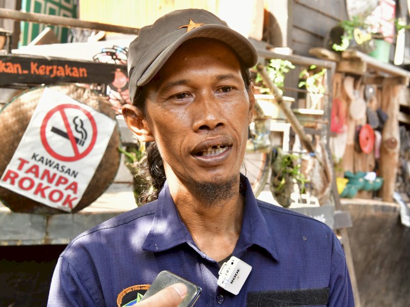 Iwan Dento, penerima Anugerah Kalpataru Tahun 2023. @Jejakfakra/dok. Pemprov Sulsel