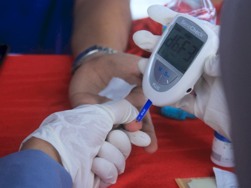 Hari Bakti Pemasyarakatan yang ke-60 tahun, Rutan Kelas I Makassar ikut mewujudkan Pemasyarakatan Sehat melalui pemeriksaan kesehatan yang digelar di Aula kunjungan, Sabtu (20/4/2024). @Jejakfakta/dok. Ist.