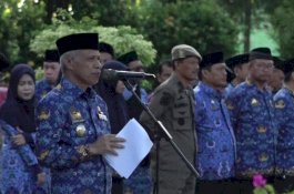 Wabup Syahban Pimpin Upacara Hari Otoda di Pangkep